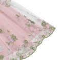 thumbnail image 4 of IBTOM CASTLE Flower Girl Dress Lace Embroidery Birthday Party Wedding Dresses Kids Formal Bridesmaid Tulle Dresses Princess Pageant Floral Gown Pink, 4 of 7