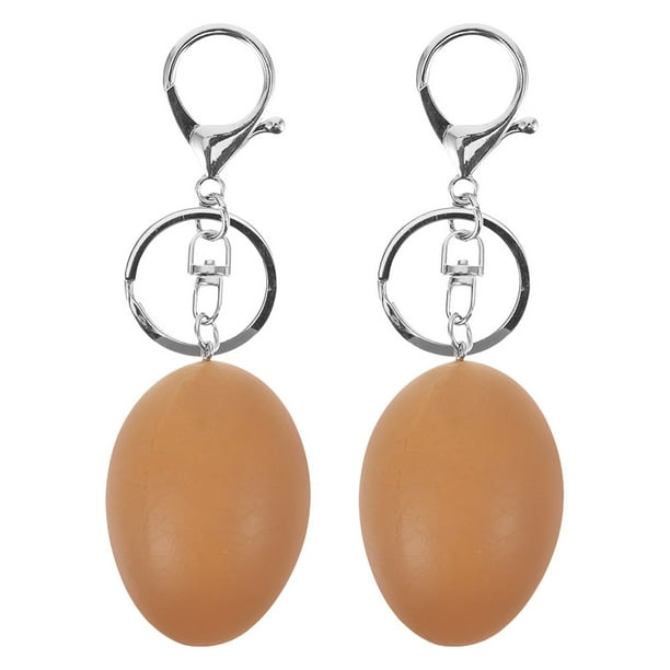 2 llaveros de huevo de Pascua, llavero decorativo de Pascua, llavero con forma de huevo de Pascua