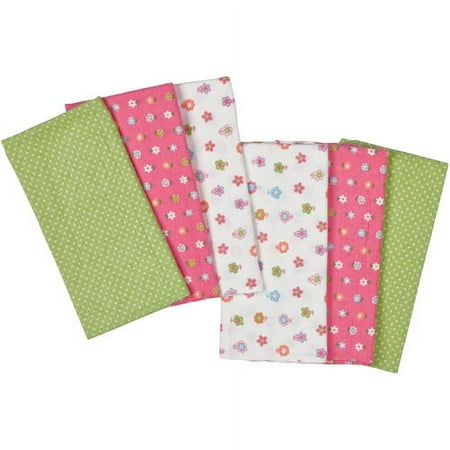 Gerber - Flannel Burp Cloth 6-pack, Pin