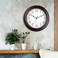 thumbnail image 6 of 14 Inch Wall Clocks Battery Operated Silent Non-Ticking Wall Clock Vintage Retro Rustic Style Decorative for Living Room Kitchen Farmhouse (Bronze), 6 of 7