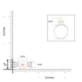 thumbnail image 4 of Angara Freshwater Cultured Pearl and Diamond Split Shank Ring in 14K White Gold for Women | June Birthstone Jewelry for Her, 4 of 5
