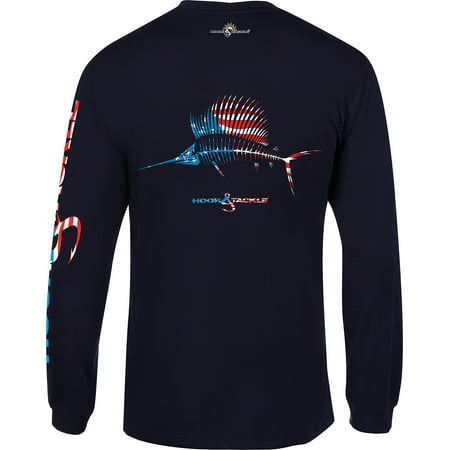 - Hook & Tackle American Sailfish Long Sleeve Fishing Tech T-Shirt