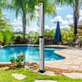 thumbnail image 4 of Gymax Douche d'Extérieur à Énergie Solaire de 7,2 Pi, 10 Gallons, à 2 Sections, avec Pomme de Douche à Rotation Libre, 4 of 10
