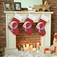 thumbnail image 7 of Giltter Personalized Christmas Stockings Letter Q Christmas Presonalized Large Stocking Sock, Set of 2 Xmas Party Winter Decor Candy Bag Family Holiday Gift, 17.7 Inch, 7 of 7