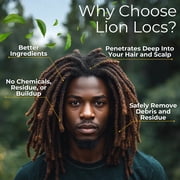 Lion Locs Co-Wash Shampoo and Conditioner for Dreadlocks, Dreads, Locs & Natural Hair | Vegan