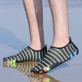 thumbnail image 3 of Hombres Mujeres Zapatos de agua Zapatos de natación de malla Zapatos de surf de secado rápido Zapatos descalzos Zapatos Zapatos de playa antideslizant Negro Soledad Zapatos de agua para mujer hombres, 3 of 8