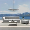 thumbnail image 2 of Outdoor Patio Corner Chair, 34'' Modular Deep Seating Light Gray Olefin | Light Gray | Olefin, 2 of 6