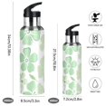 thumbnail image 2 of Yayeee 33oz Insulated Water Bottle Double Wall Stainless Steel with Flip Straw Lid, Green Floral, 2 of 7