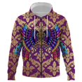 thumbnail image 1 of Nueva sudadera con cremallera para hombre, moderna, con estampado abstracto 3D, estilo callejero, divertida, estilo hip hop, informal, ropa para hombre, 1 of 6