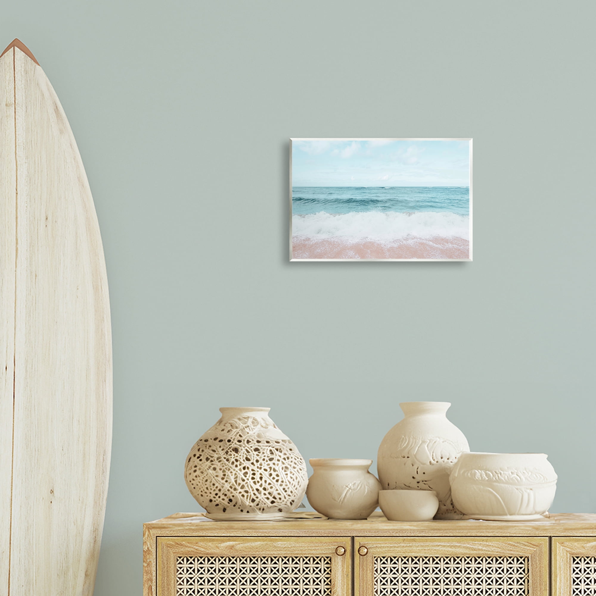 Stupell Industries Centric Beach Foam Nautical & Beach Photography Unframed Art Print Wall Art, 15 x 10