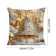 thumbnail image 3 of Funda de almohada navideña para cojín decorativo | Fundas planas estampadas festivas para las fiestas | Tejido de poliéster suave con cierre de cremallera, 3 of 6