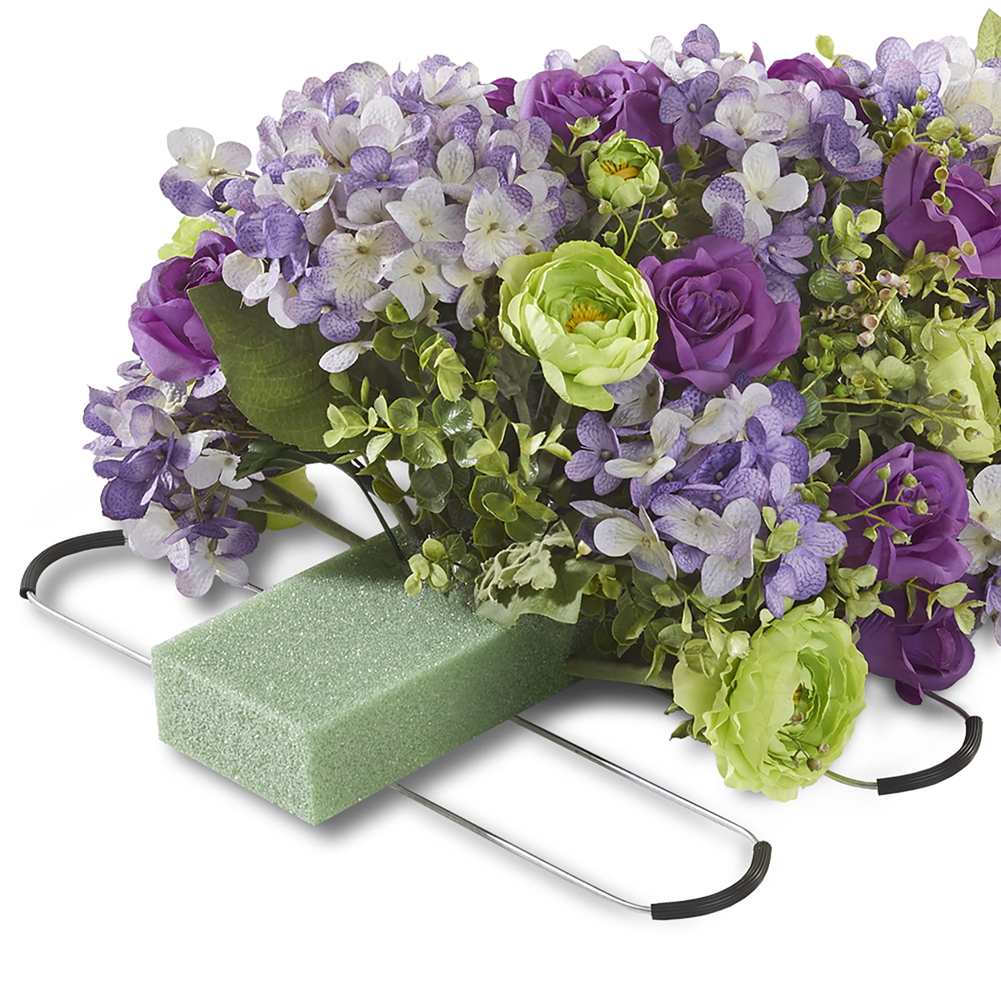 FloraCraft FloraFōM Green Floral Tombstone Hugger, 12 Pack