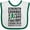 White and Green, variant on Inktastic Cerebral Palsy Awareness Strength Support and Courage Boys or Girls Baby Bib