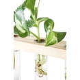 thumbnail image 3 of Terrario de planta colgante de pared de 3 niveles con soporte de madera, florero, macetero de vidrio para corte de plantas hidropónicas, jardín del hogar, 3 of 5