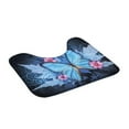 thumbnail image 6 of Ctnporpo 3 Bathroom Rug Set Butterfly Pattern Bath Mat and Toilet Cover Toilet Mat Toilet Seat Cover, 6 of 9