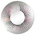 thumbnail image 2 of Designart "The Machinery of Magenta Factory" Factories Starburst Round Wall Mirror - Architecture Oval Printed Decorative Mirror - Multiple Color Options, 2 of 5