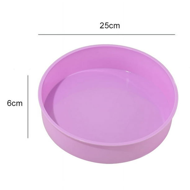 Molde de silicona de grado alimenticio para pasteles, bandeja para hornear redonda de 4,6,8 y 10 pulgadas, molde para hornear DIY
