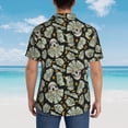 thumbnail image 4 of Fotbe Skull with Dollar Camisa Hawaiana para Hombre Unisex – Camisa Casual de Verano con Botones de Manga Corta de Algodón y Lino,XX-Large, 4 of 7