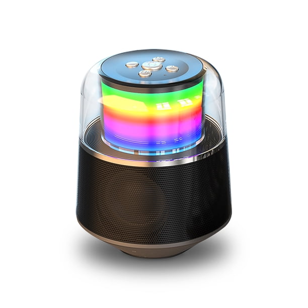 Altavoz inalámbrico de sonido estéreo RGB brillante compatible con Bluetooth 5.0 altavoz 3 modos reproductor de música para fiesta de viaje en casa Inevent EL005091-00B