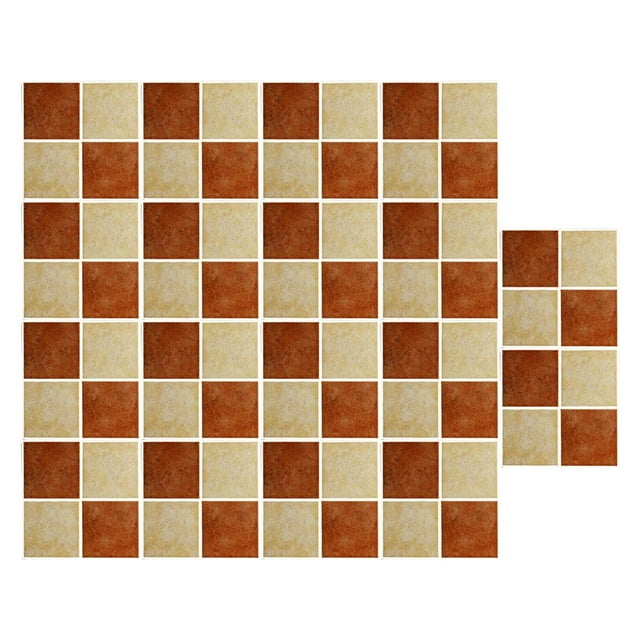 18 piezas de pegatinas adhesivas de mosaico para azulejos de cocina, pegatinas de pared para la cintura, mural 7 7