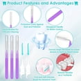 thumbnail image 5 of General 300PCS Interdental Brushes for Braces, Soft and Bendable Dental Brush for Orthodontic Braces, Braces Cleaner Brush Tooth Pick Teeth Flossers Brushes for Teeth (Purple), 5 of 14