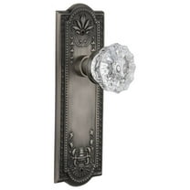 Nostalgic Warehouse Meacry_Sd_Nk Crystal Solid Brass Single Dummy Door Knob - Grey