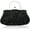 Black, variant on Beaded Sequin Design Flower Evening Purse Large Clutch Bag