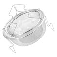 thumbnail image 3 of 2 Pcs Panier Rond pour Frire Nourriture Panier Frit avec Poignée Pliable, 3 of 7