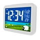 thumbnail image 4 of Radio reloj despertador LCD con pantalla a color, termómetro y calendario. Pradera, 4 of 9