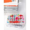 thumbnail image 6 of 2pack 18 Grids Clear Plastic Organizer Box Storage Container with Adjustable Dividers (Clear x 2PC,18 Grids), 6 of 14
