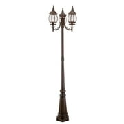 Livex Lighting 7913-58 Frontenac 3 Light Outdoor 3 Head Post Imperial Bronze