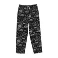 thumbnail image 4 of Goofa Travel The World Printed Soft Pajama Pants for Women, Wide Leg Comfy Casual Lounge Yoga Pants-X-Large, 4 of 9