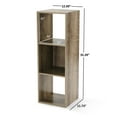 Mainstays 3Cube Storage Organizer, Rustic Brown