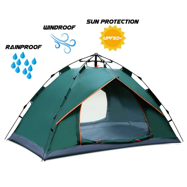 Borntech Easy Setup Waterproof Camping Tent Light Weight Instant Pop Up Family Tent 2 Persons Walmart Com Walmart Com