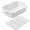 White-with Rack, variant on 4.4 QT Baking Dish, 9x13 Large Casserole Dish for Oven, Ceramic Baking Pan, Rectangular Lasagna Pan Deep with Handles for Baking, Durable Microwave Oven Safe, Wedding Gift,White