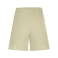 thumbnail image 5 of biudgviw Bermuda Shorts for Women Wide Leg Cotton Linen Shorts High Rise Lightweight Summer Beach Vacation Shorts with Pockets, 5 of 7