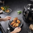 thumbnail image 5 of GoXteam Air Fryer Racks 3Pcs Stackable Set, Stainless Steel Mesh Baskets, Multi-Use for Air Fryer, Steamer, Oven, Dishwasher Safe (7.8in Round), 5 of 7