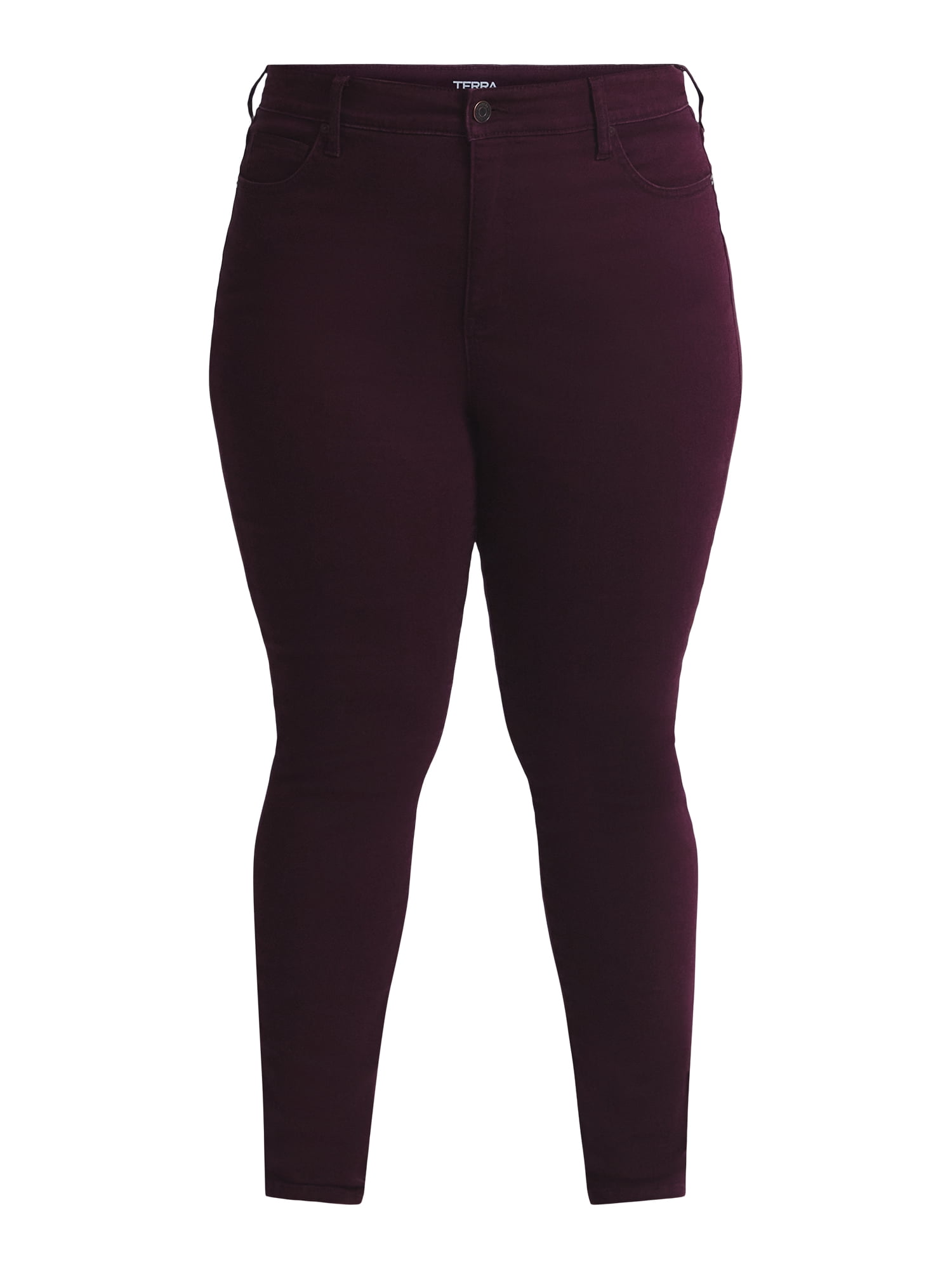 Terra & Sky Women's Plus Size Skinny High Rise Jeans, Sizes 16W-26W
