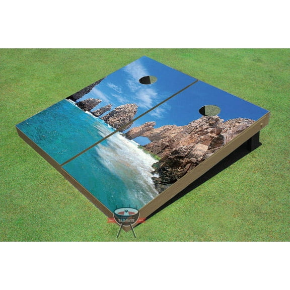 Mexican Beach Themed Cornhole Boards