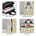 thumbnail image 4 of Naloa Medical Icons Print Lightweight DayBackpack Suitable for school, work, shopping, travel, etc., 4 of 5