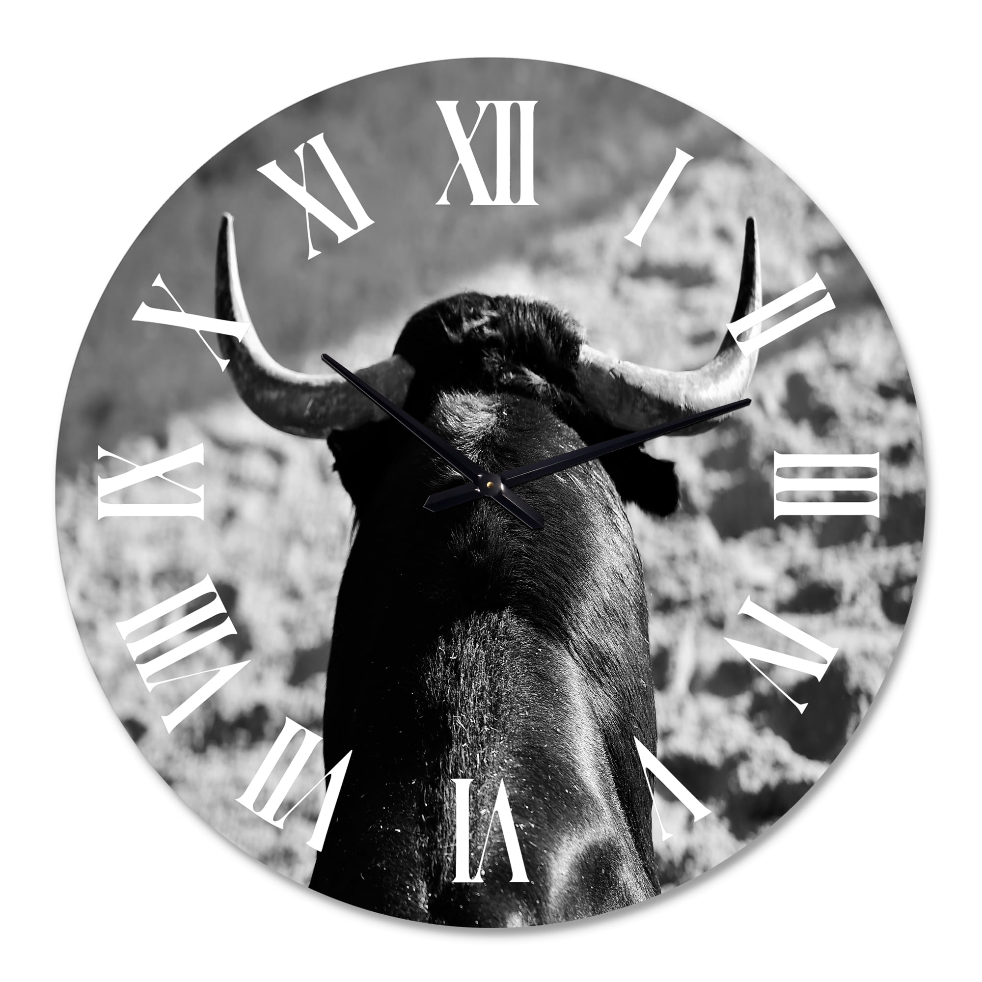 Designart 1 in Quartz Farmhouse Wall Clock