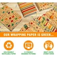thumbnail image 4 of Recyclable gift wrapping set, with labels and string - suitable for male, female, children's birthday wrapping (6 sheets, each 28 inches long 20 inches wide), 4 of 4