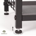 thumbnail image 3 of 4-Tier Shoe Organizer with Guardrails, Heavy-Duty Metal Mesh Shelves & Rustic Wooden Top for Stylish Storage, 3 of 6