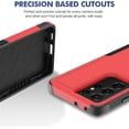 thumbnail image 6 of for Samsung Galaxy S21 Ultra Case: Dual Layer Protective Heavy Duty Cell Phone Cover Shockproof Rugged with Screen Protector - Military Protection Bumper Tough - Samsung Galaxy S21 Ultra 5G, Red, 6 of 16