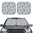 thumbnail image 2 of Haiem Winter Gnome And Snowman Car Windshield Sun Shade (2 Pieces) Foldable Windshield Sun Shade Car Accessories for Truck SUV Pickup-Large, 2 of 7