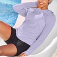thumbnail image 5 of XFLWAM Women's Sun Protection Hoodie UPF 50+ SPF Rash Guard Long Sleeve Tops Lightweight Quick Dry Shirts for Hiking Swim, 5 of 9