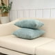thumbnail image 5 of ¡Oferta! Funda de almohada de poliéster de 50,8 x 50,8 cm, moderna y contemporánea, con diseño de rayas azul marino (2 unidades) (sin relleno), 5 of 8