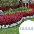 thumbnail image 2 of Decorative Garden Fence White PVC Border Edging for Flower Beds Lawn Landscaping - Easy Install Multipurpose Yard Decor Plant Protection(C), 2 of 6