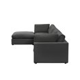 thumbnail image 4 of Rustic Manor Saniyah Charcoal Linen Sofa Chaise, 4 of 9