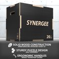 thumbnail image 4 of Synergee 3 in 1 Non-Slip Wood Plyometric Box for Jump Training and Conditioning 24/20/16, 4 of 7